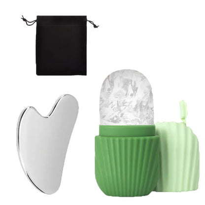 bellisse ™1/3PCS Ice Face Roller Stainless Steel Gua Sha