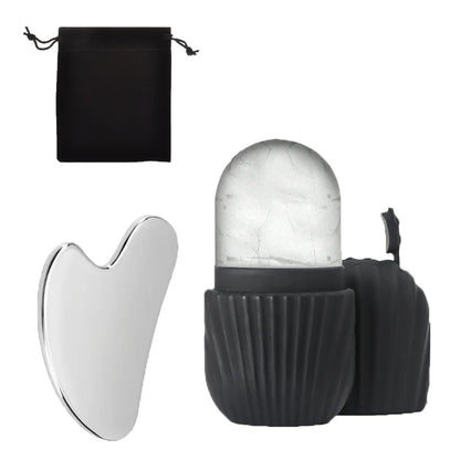 bellisse ™1/3PCS Ice Face Roller Stainless Steel Gua Sha