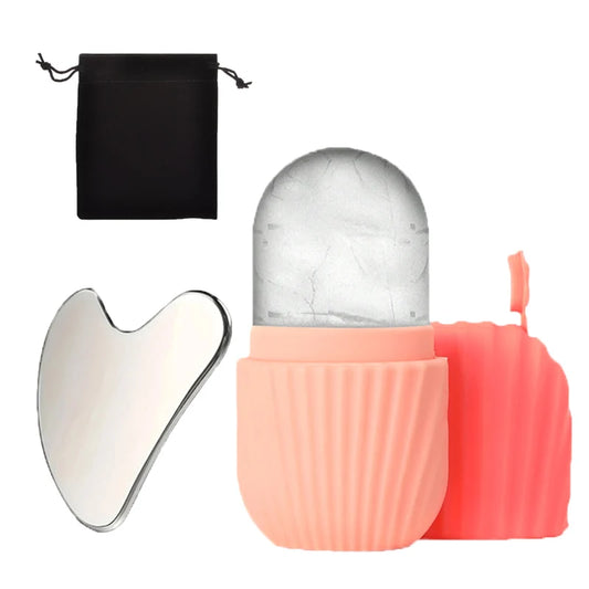 bellisse ™1/3PCS Ice Face Roller Stainless Steel Gua Sha
